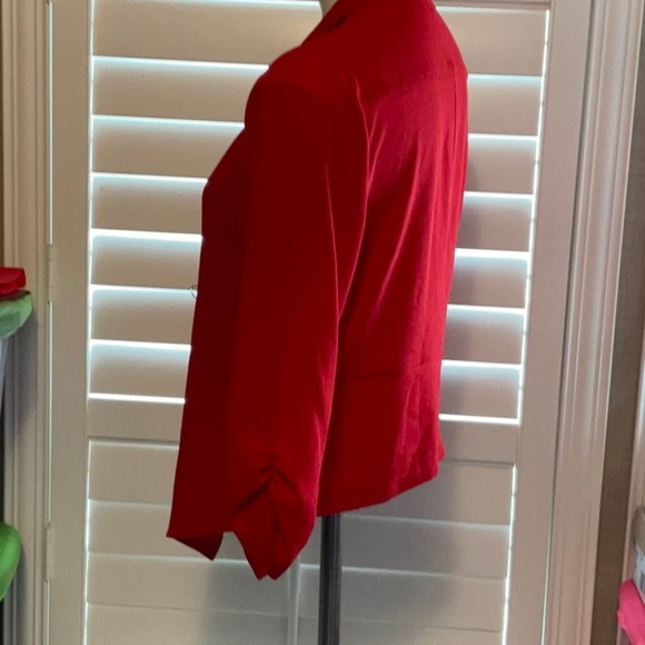 Michele Red Women's Cardigan Sweater - Picture 4 of 7